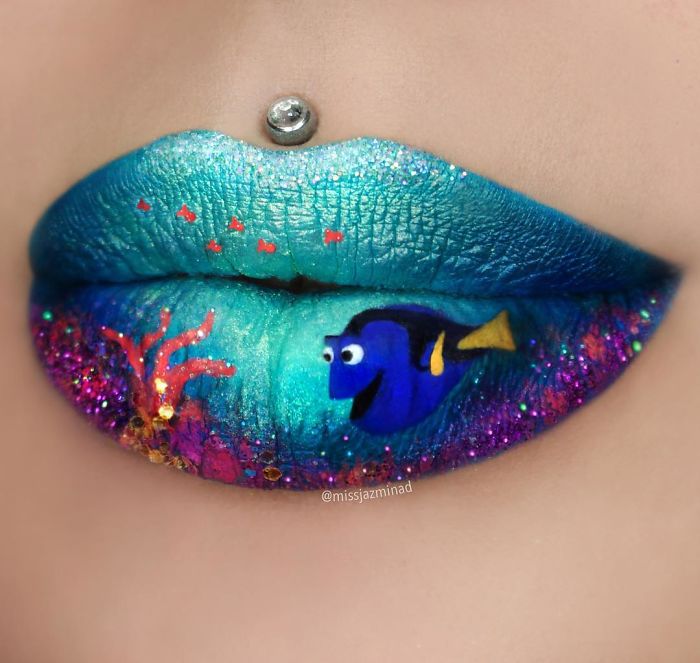 Creative-lip-makeup