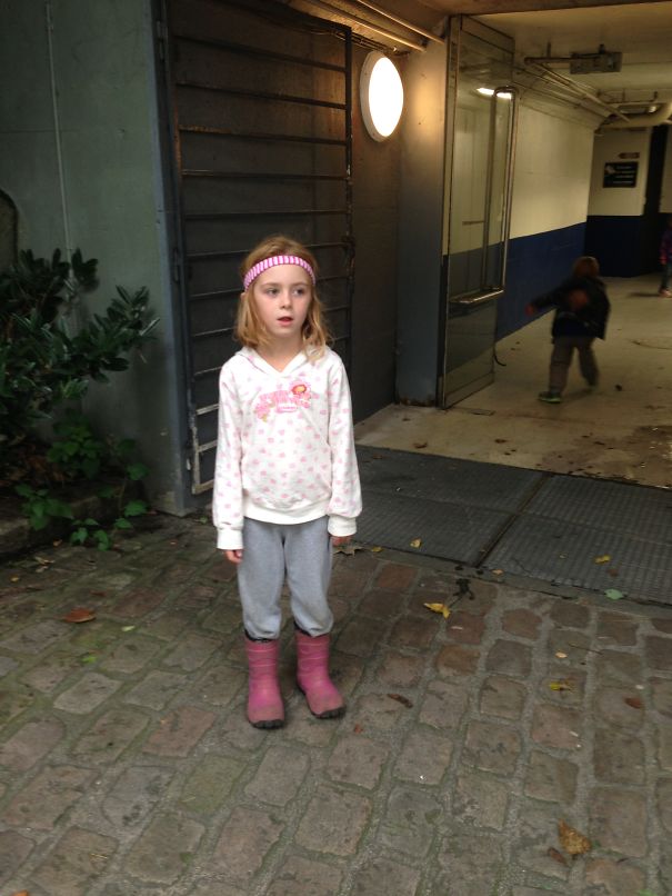 Daddy Is Going To The Restaurant With The Kids, Told Him To Put Something Pretty On Them