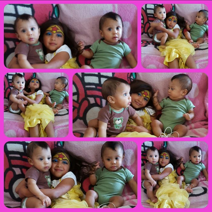 When You Are Trying To Get A Decent Pictures With Twins