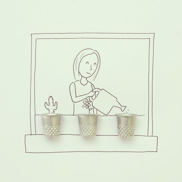 New Everyday Objects Turned Into Imaginative Illustrations By Javier Pérez