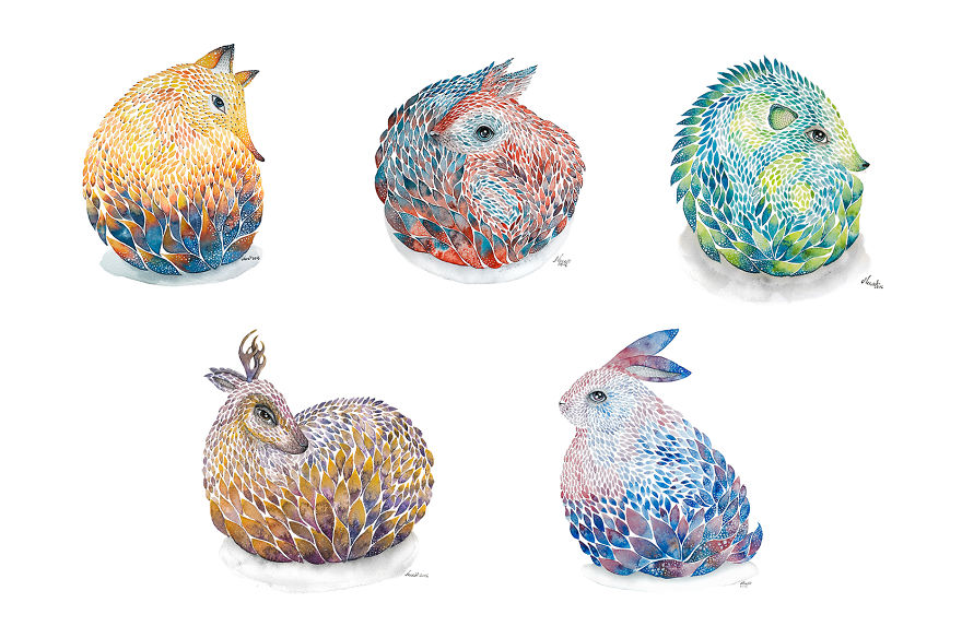My Watercolor Paintings Inspired By Forest Animals That I Have Already Met This Summer My Watercolor Paintings Inspired By Forest Animals That I Have Already Met This Summer