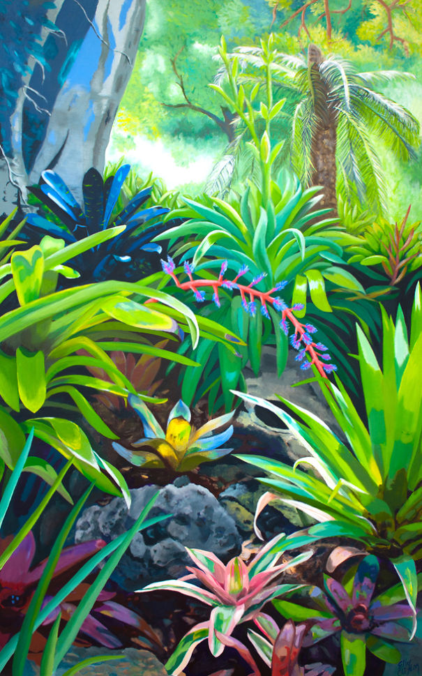 I Paint Colorful Bromeliads