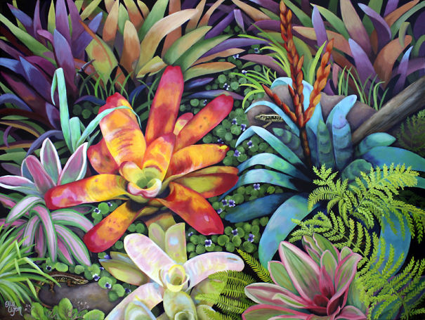 I Paint Colorful Bromeliads I Paint Colorful Bromeliads