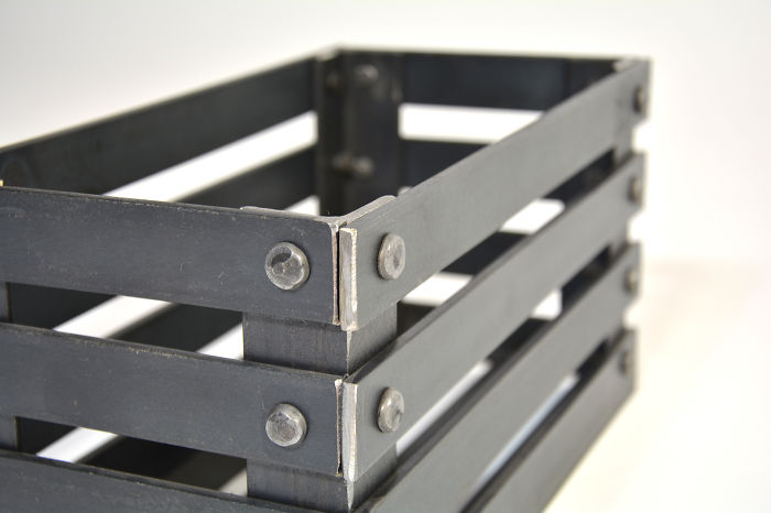 Wrought Iron Crate Apple