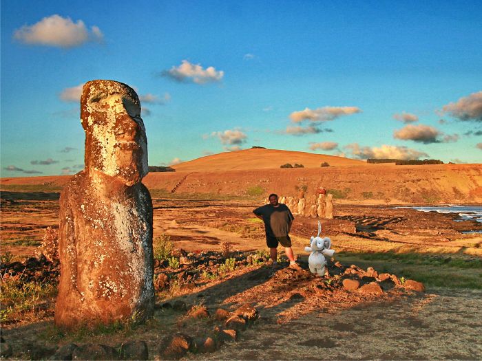 In Easter Island With My New Greek Friend Gio