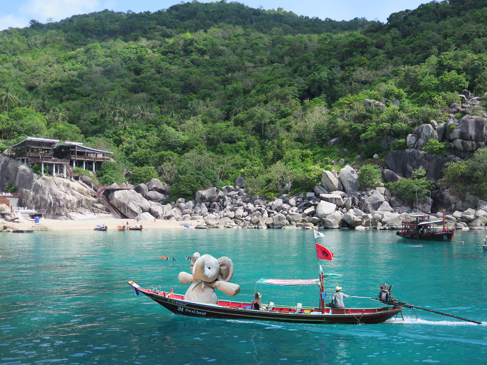 Koh Tao. Thailand. Riding A Longtail Around The Island.