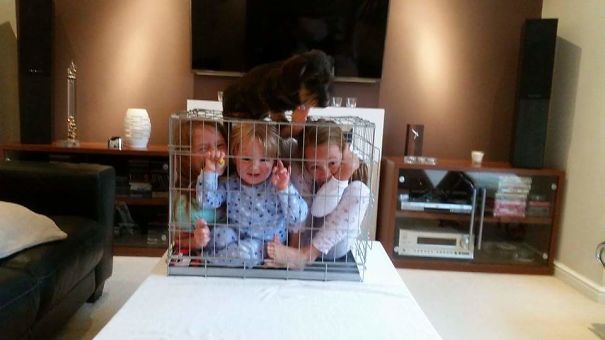 Mum's Out, Dad's In Charge, 3 Kiddies To Look After No Problem!