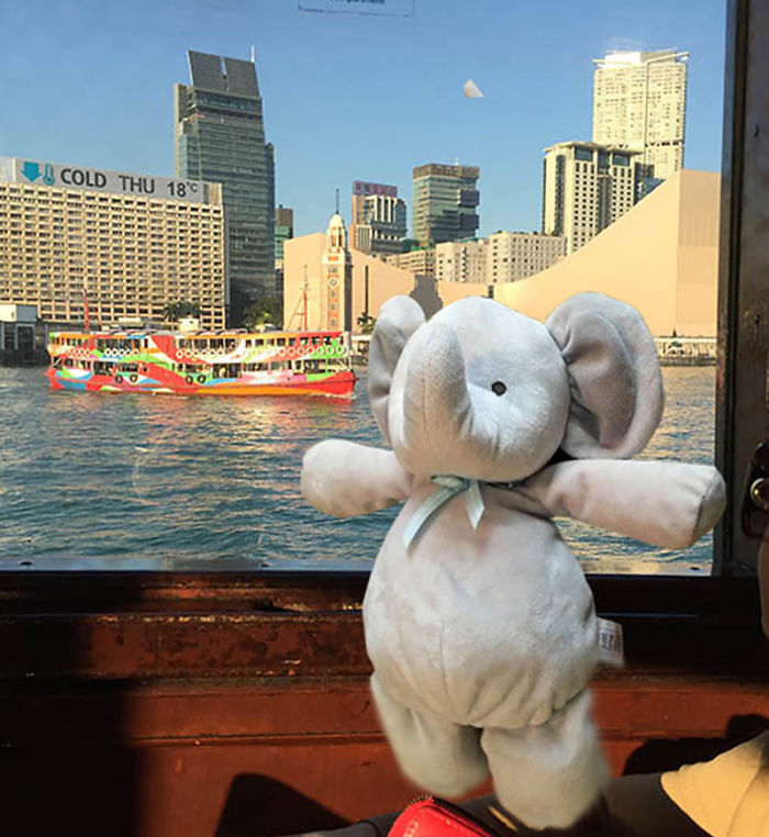 At The Hong Kong Star Ferry From Kowloon To Central