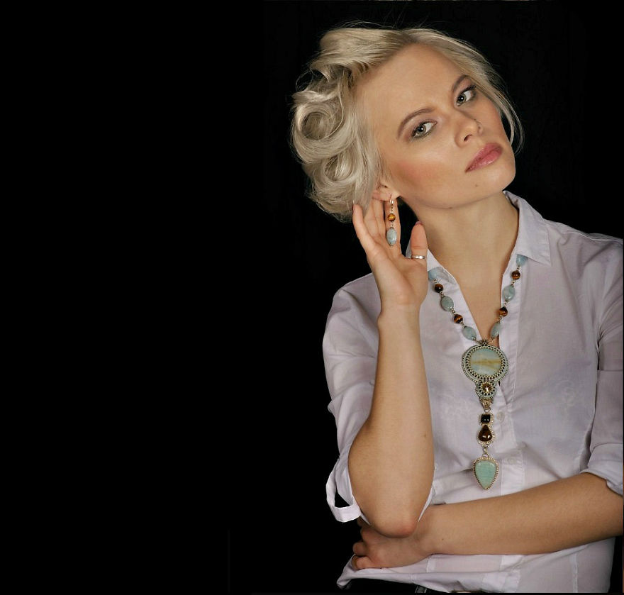 I Created Embroidered Jewelry With Gemstones And Swarovski Elements