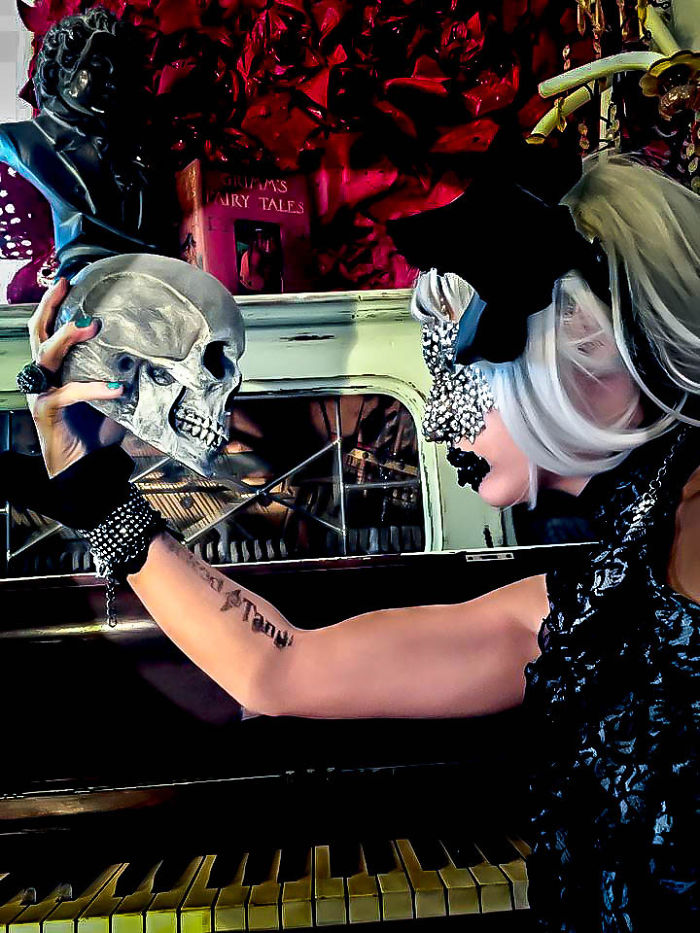 I Glue Rhinestones To My Face And Make My Husband Photograph It