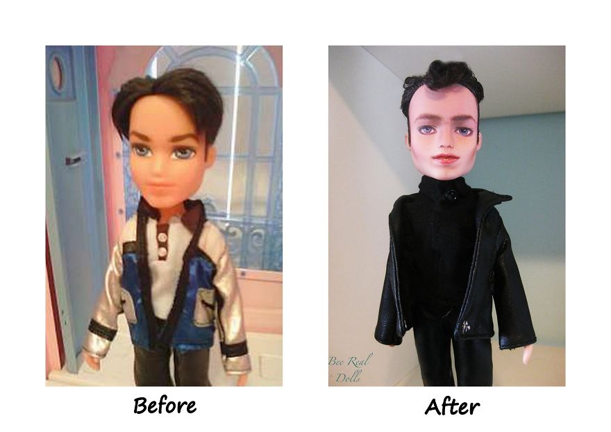 I Paint Second Hand Dolls To Look Like Famous People Who Have Recently Passed Away