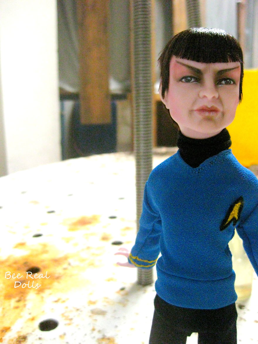 I Paint Second Hand Dolls To Look Like Famous People Who Have Recently Passed Away