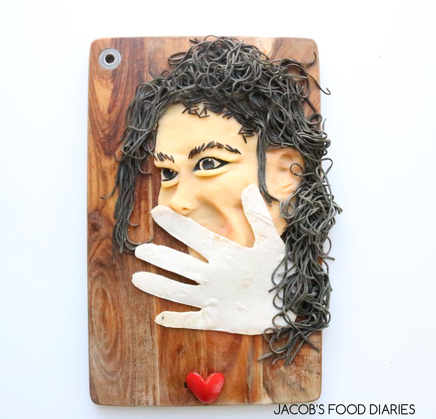 Michael Jackson. Black Bean Noodles With Mash Potato