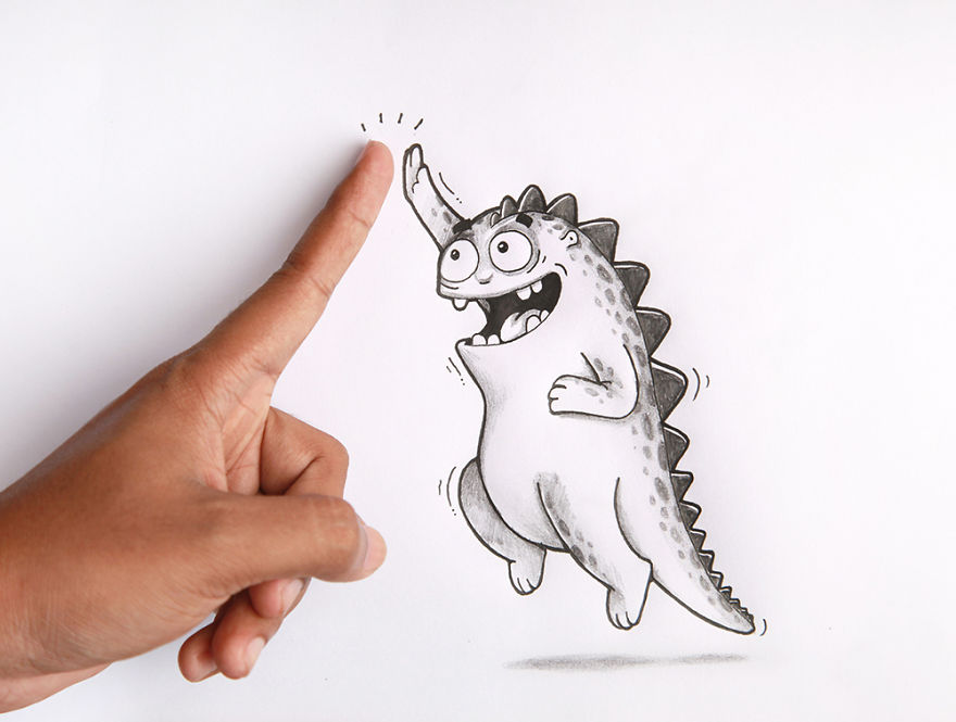 Playing With Our Little Cartoon Pet (part 2)