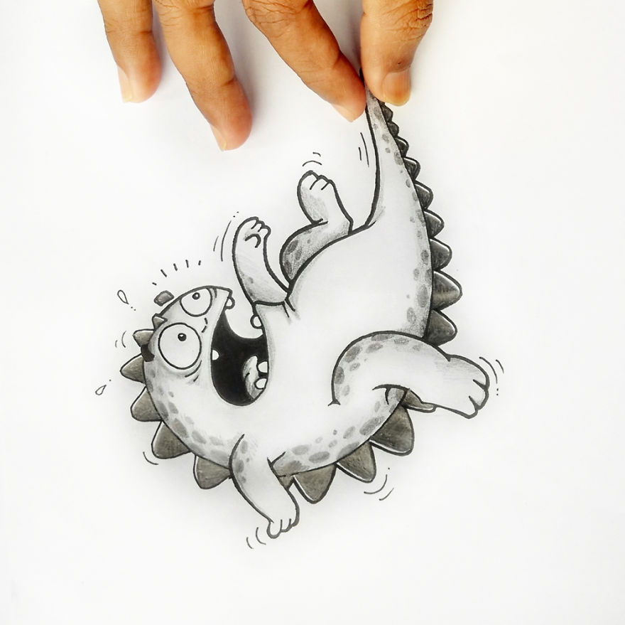 Playing With Our Little Cartoon Pet (part 2)