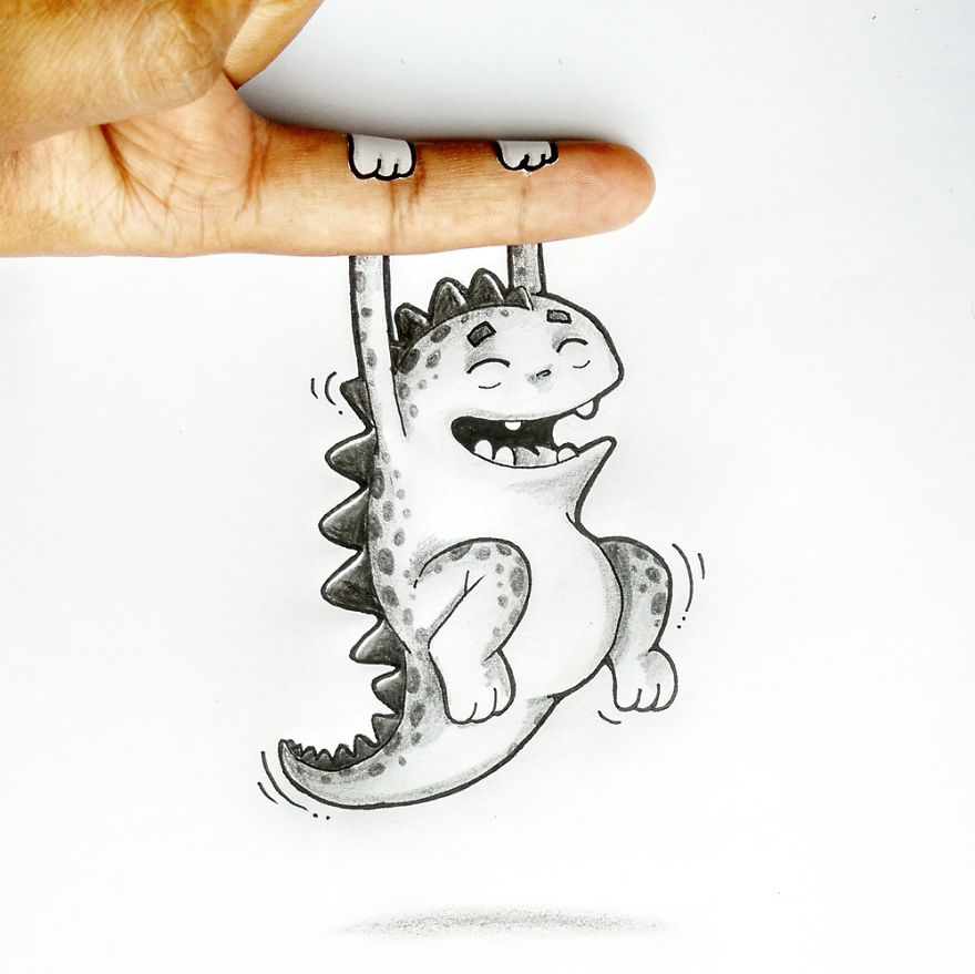 Playing With Our Little Cartoon Pet (part 2)