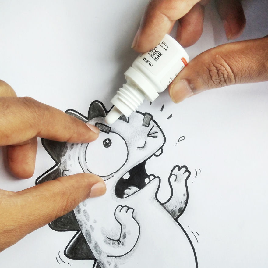 Playing With Our Little Cartoon Pet (part 2)