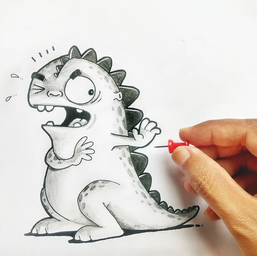 Playing With Our Little Cartoon Pet (part 2)