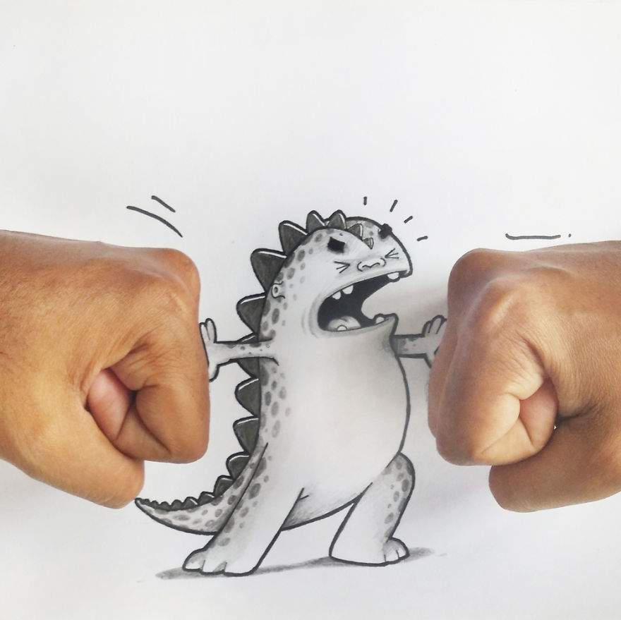 Playing With Our Little Cartoon Pet (part 2)