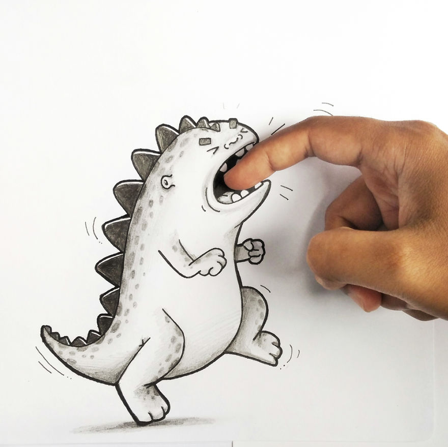 Playing With Our Little Cartoon Pet (part 2)