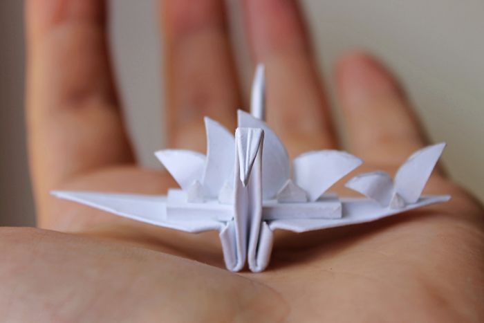 My Origami Cranes Take An Imaginary Trip Around The World