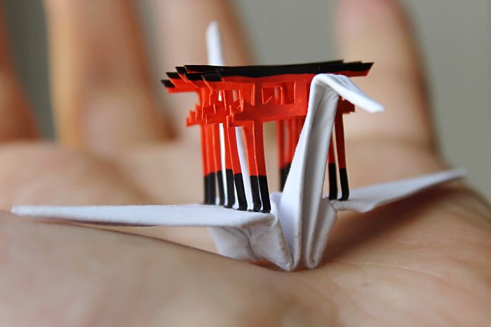 My Origami Cranes Take An Imaginary Trip Around The World