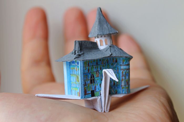 My Origami Cranes Take An Imaginary Trip Around The World