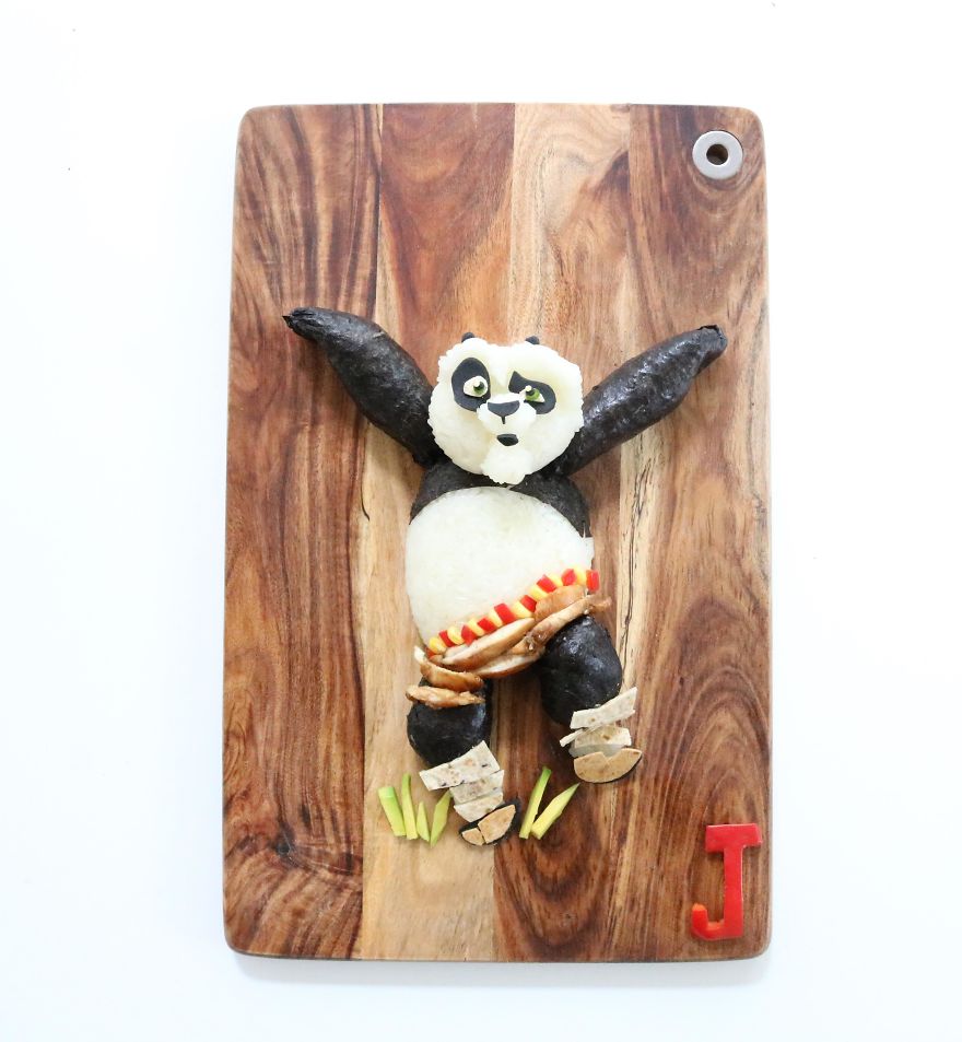 Po From Kung Fu Panda. Deconstructed Sushi