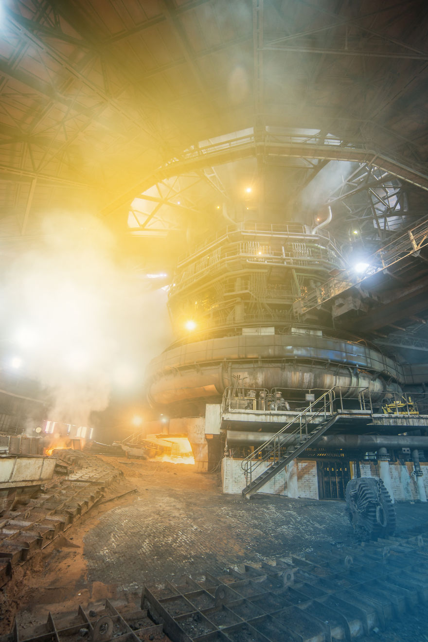 I'm One Of The Few Women Who Photographed Blast Furnace In One Of The Biggest Iron Works