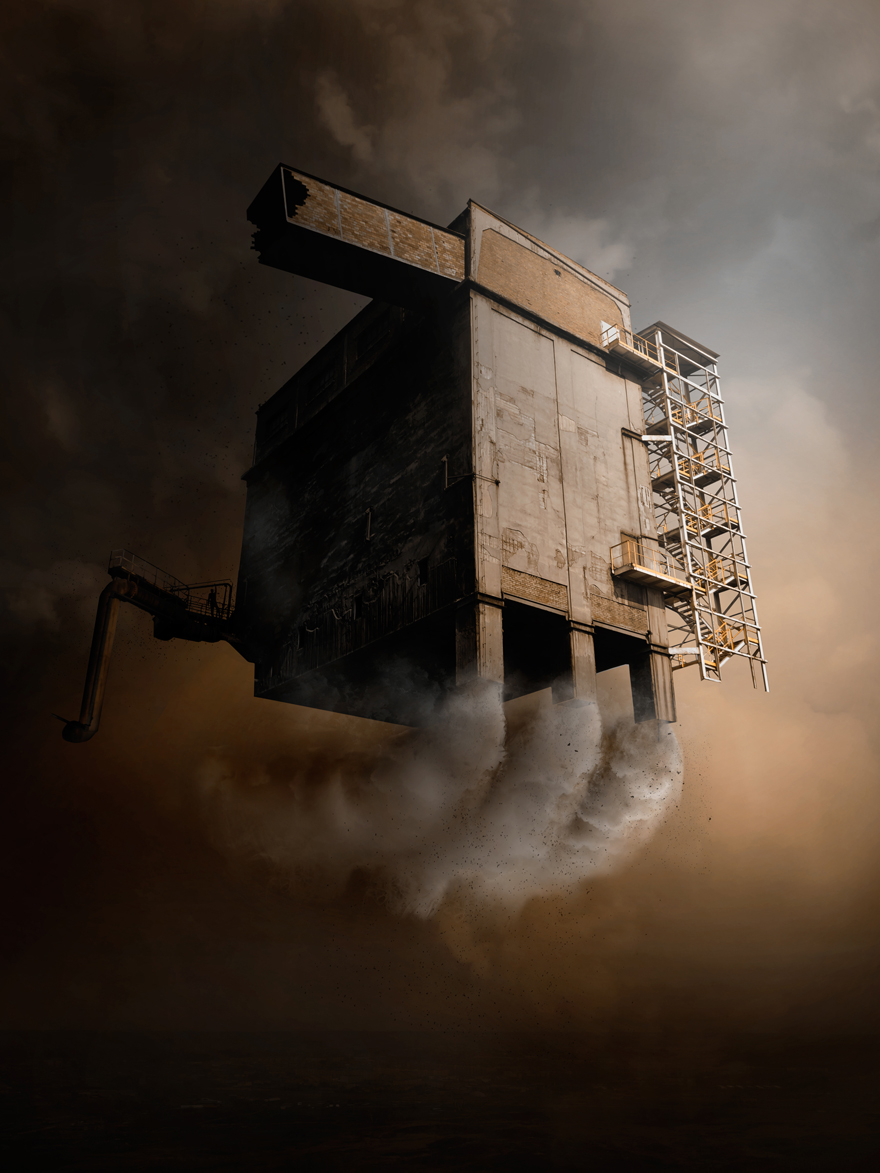 I Turn Photographs Of Postindustrial Poland Into Sci-Fi Artworks