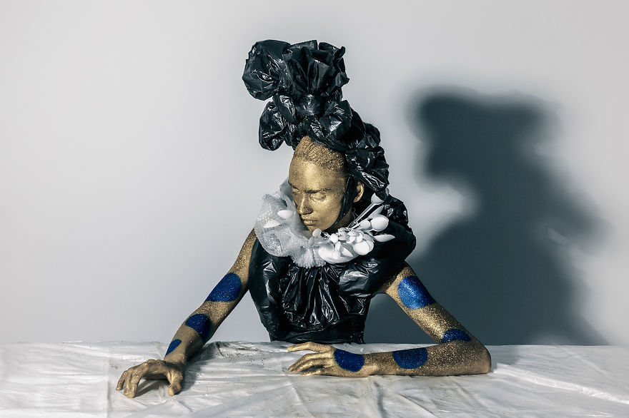 I Create Fashion From Items People Throw Away Immediately After Using Them