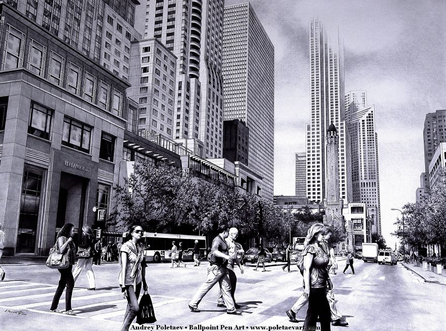 Realistic Ballpoint Pen Drawings That Take Me Up To 300 Hours (Part 2)