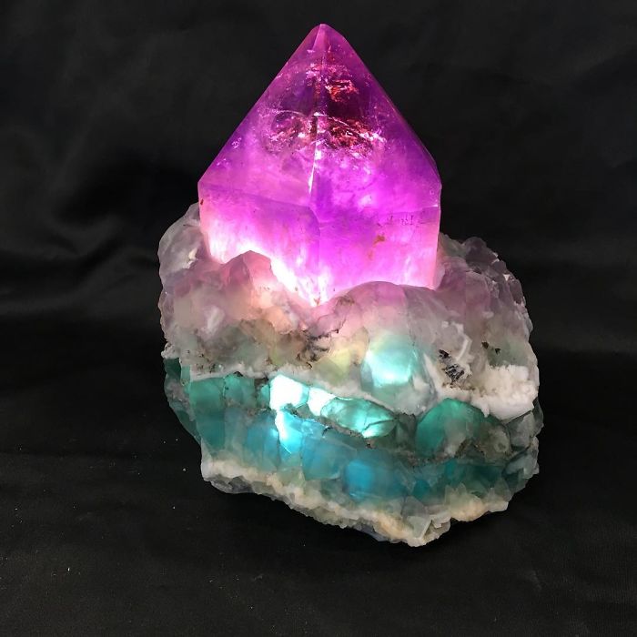 My Father-In-Law Hand-Makes These Amazing Led Lamps From Natural Minerals And Crystals