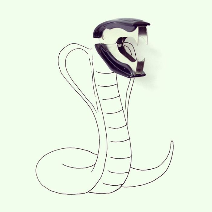 New Everyday Objects Turned Into Imaginative Illustrations By Javier Pérez