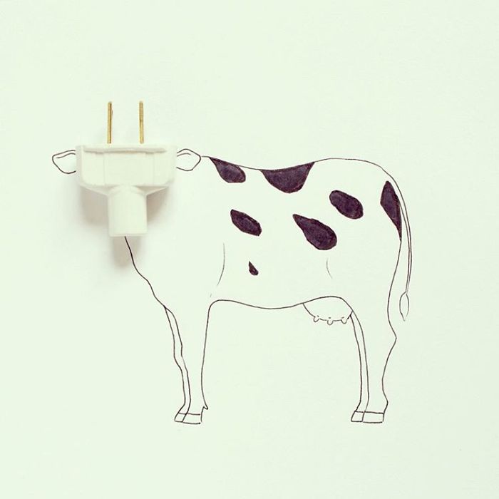 New Everyday Objects Turned Into Imaginative Illustrations By Javier Pérez