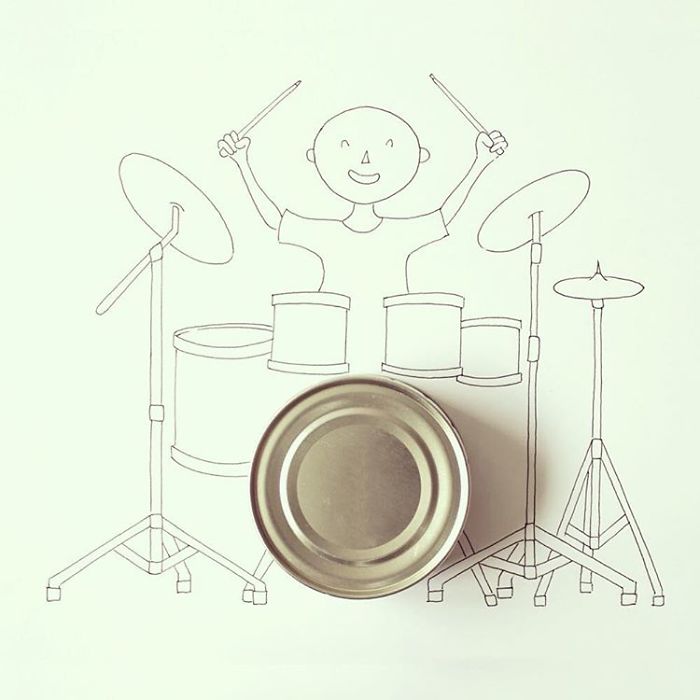 New Everyday Objects Turned Into Imaginative Illustrations By Javier Pérez