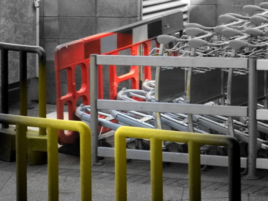 Off Your Luggage Trolley (a Variation Of "off One's Trolley")