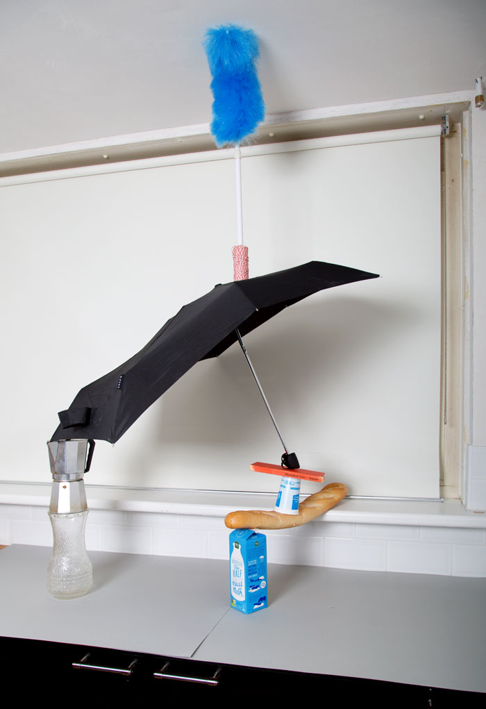 Pillars Of Home: I Balance Household Objects Into Floor-To-Ceiling Sculptures