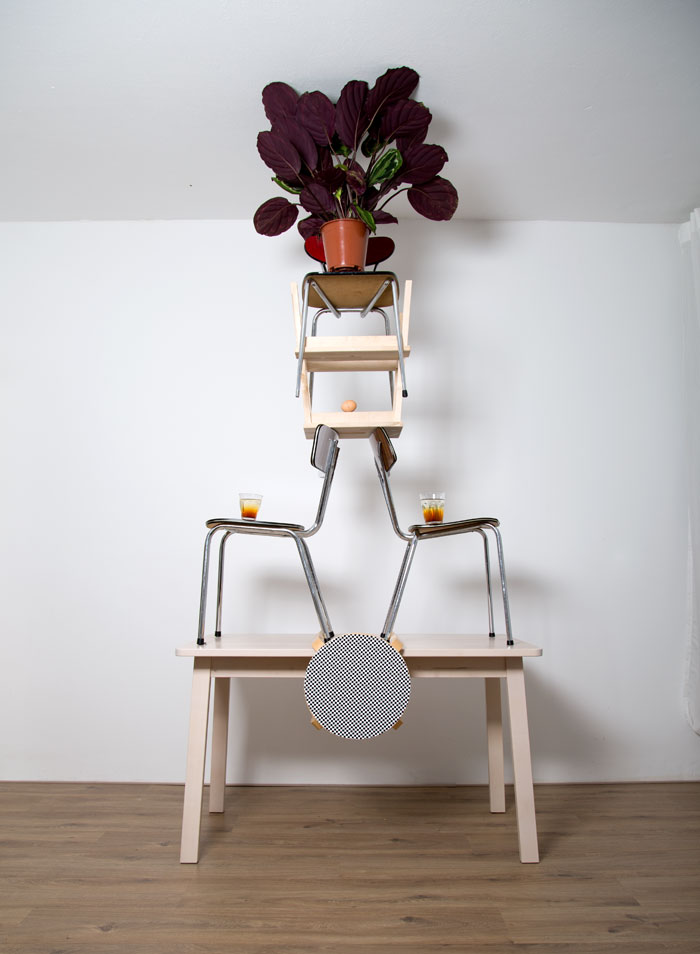 Pillars Of Home: I Balance Household Objects Into Floor-To-Ceiling Sculptures Pillars Of Home: I Balance Household Objects Into Floor-To-Ceiling Sculptures