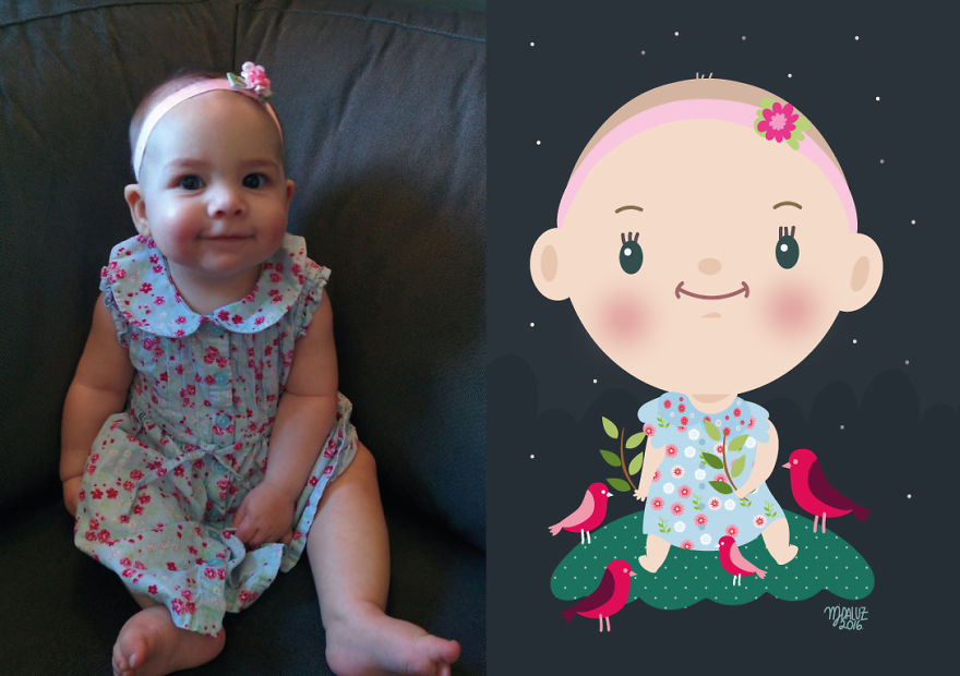 I Take Children’s Photos From The Internet And Turn Them Into Playful Illustrations (Part 3)