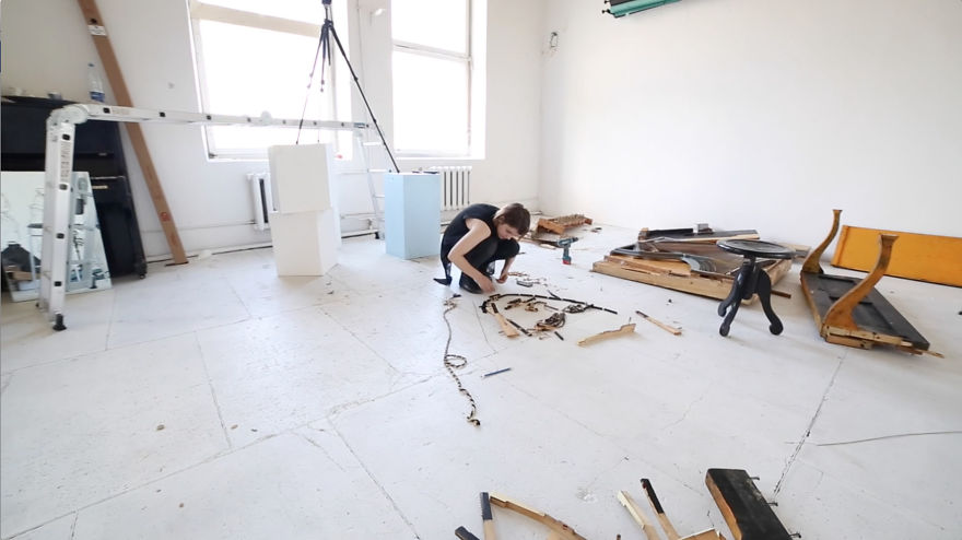 I Made A Portrait Of Beethoven From Old Piano Parts I Made A Portrait Of Beethoven From Old Piano Parts