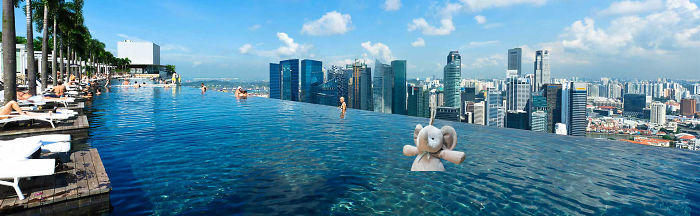 Swimming At The Infinity Pool At Mbs