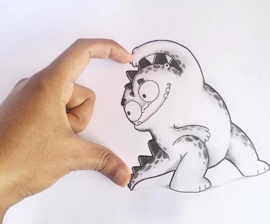 Playing With Our Little Cartoon Pet (part 2)