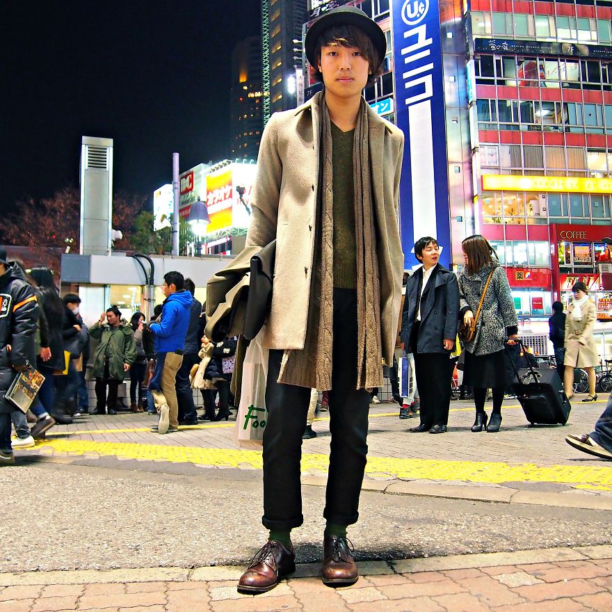 Matumoto Kousuke, Student. Shibuyia Crossing, Tokyo, Japan