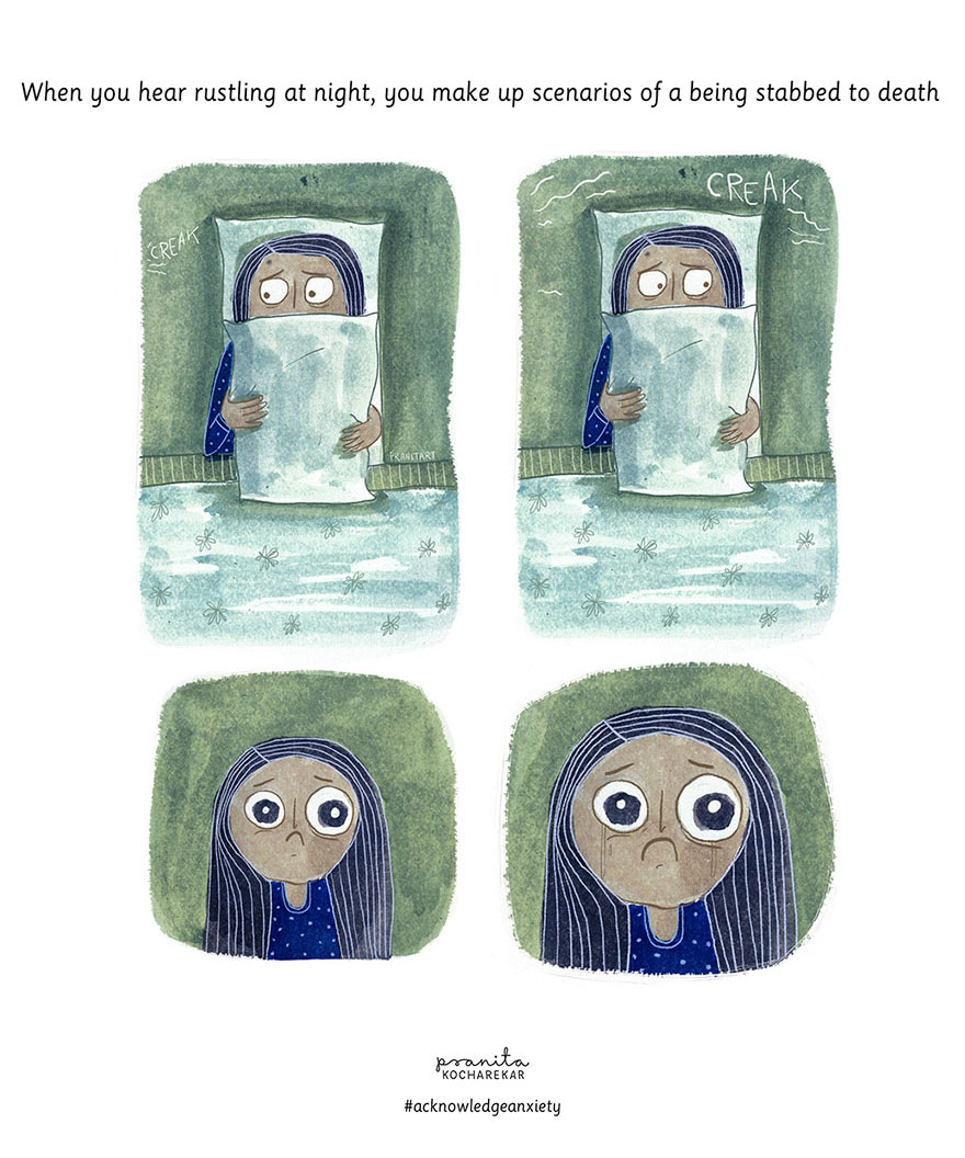 When You Hear Rustling At Night, You Make Up Scenarios Of A Being Stabbed To Death