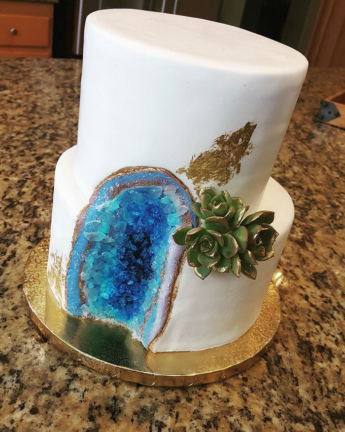 Geode Wedding Cake