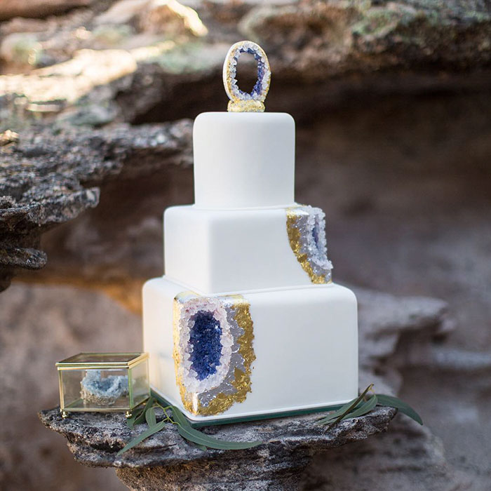 Geode Wedding Cake
