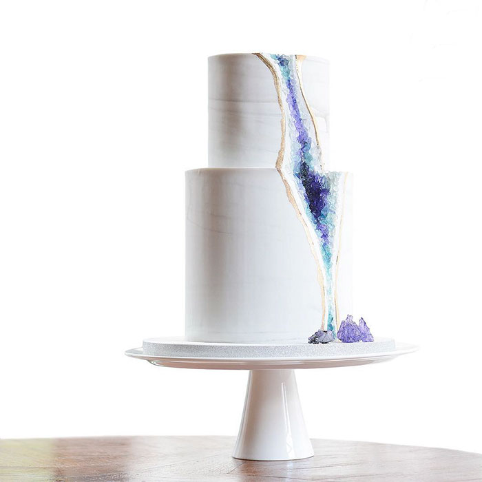 Geode Wedding Cake