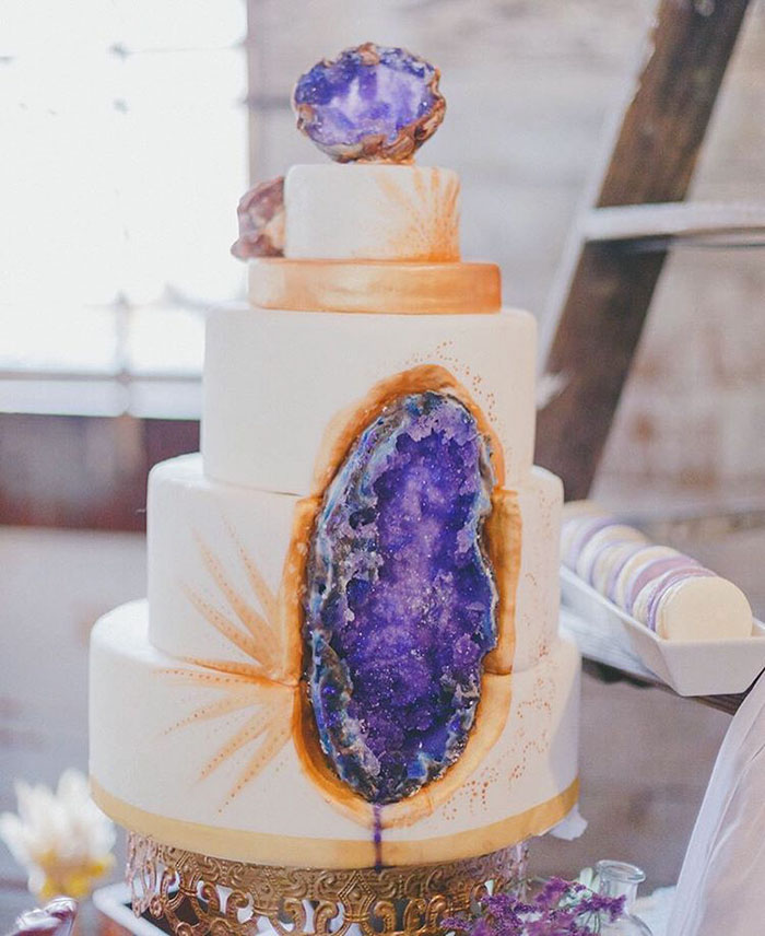 Geode Wedding Cake