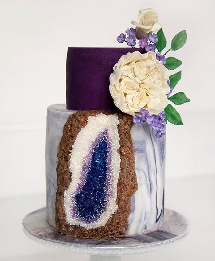 Geode Wedding Cake